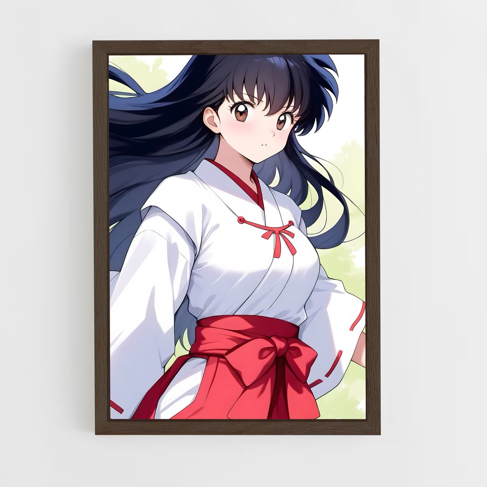 ap-kagome higurashi-11 cadre Bois foncé
