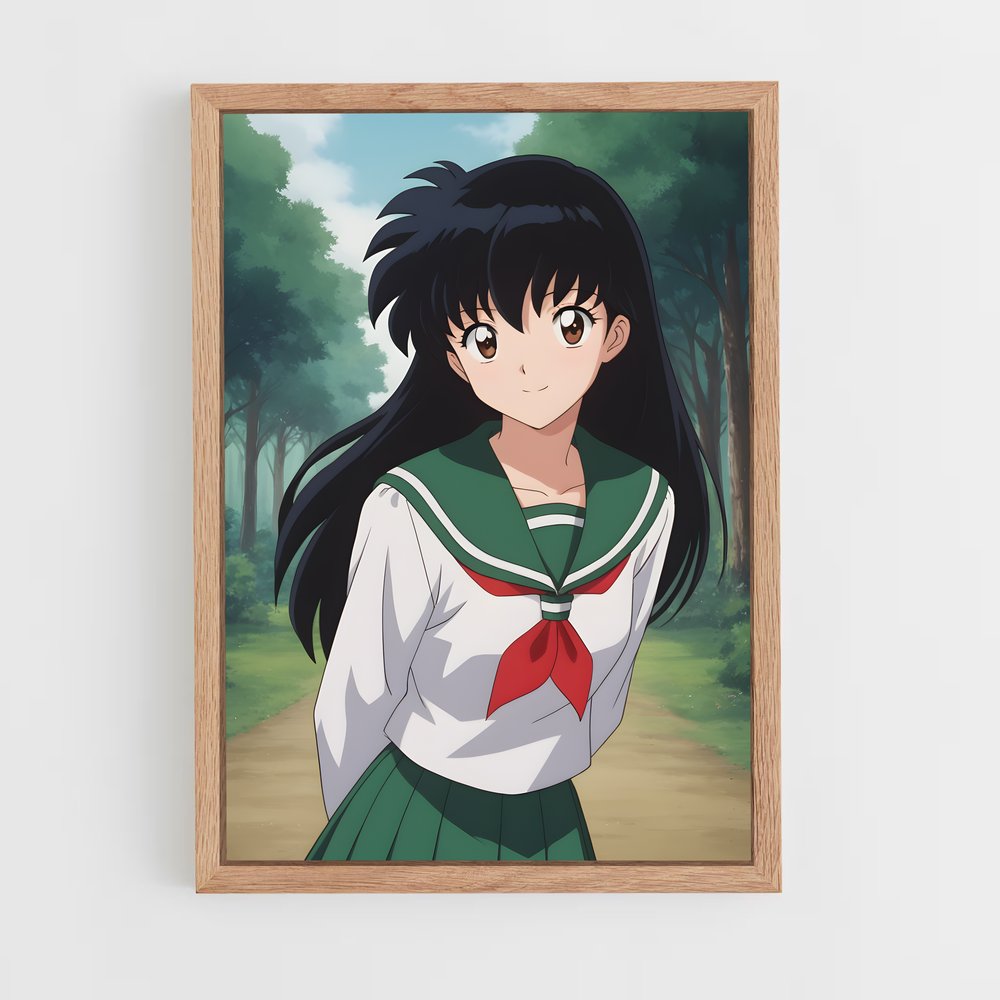 ap-kagome higurashi-3 cadre Bois clair