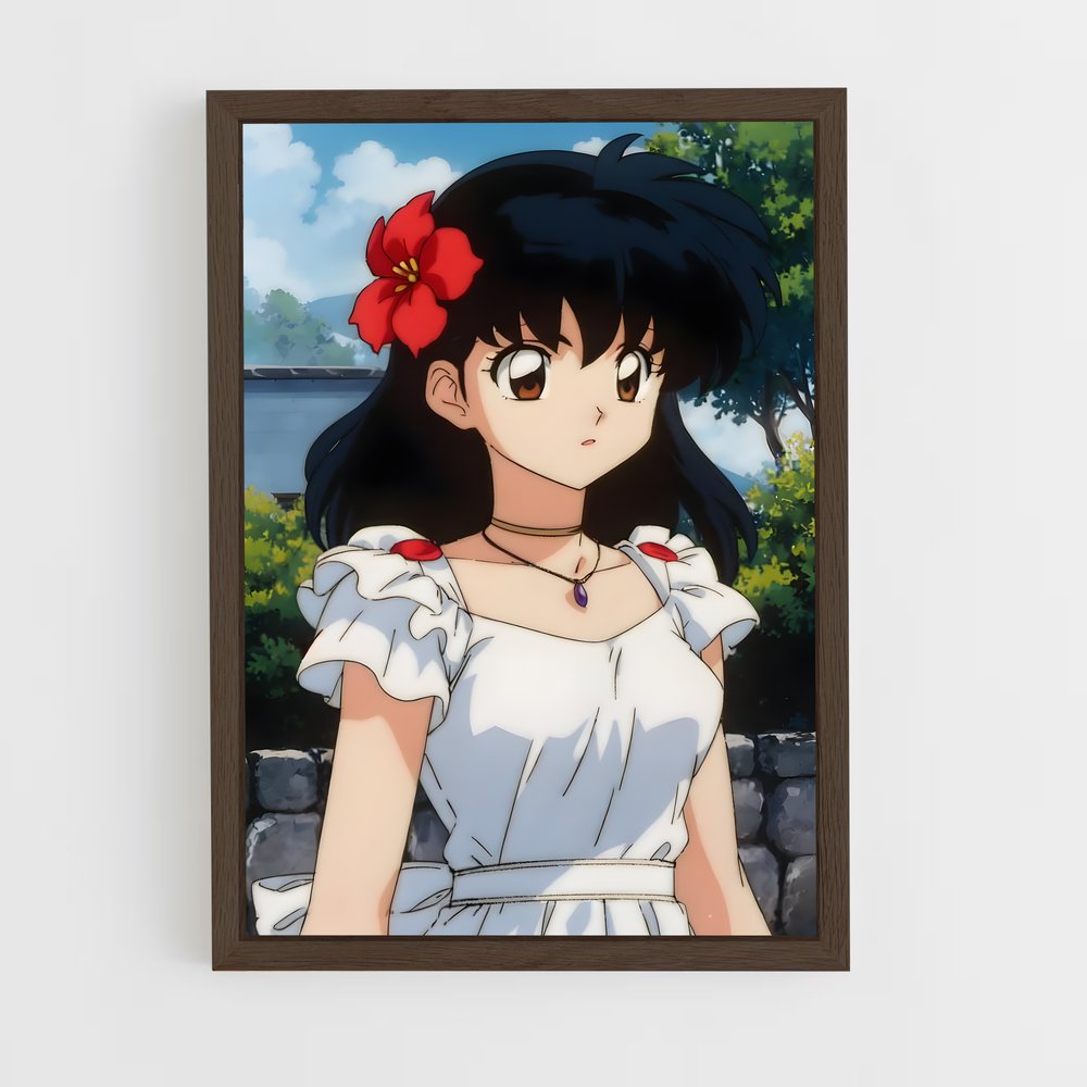 ap-kagome higurashi-9 cadre Bois foncé