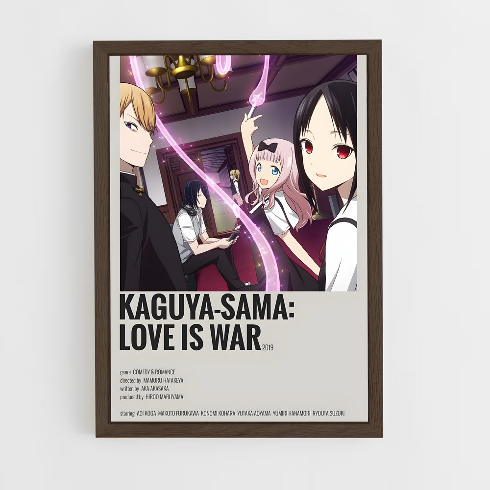 ap-kaguya sama-3 cadre Bois foncé