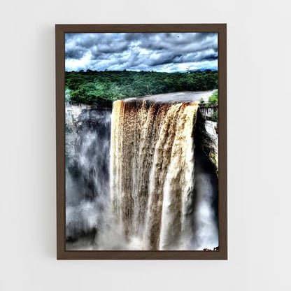 ap-kaieteur falls-2 cadre Bois foncé