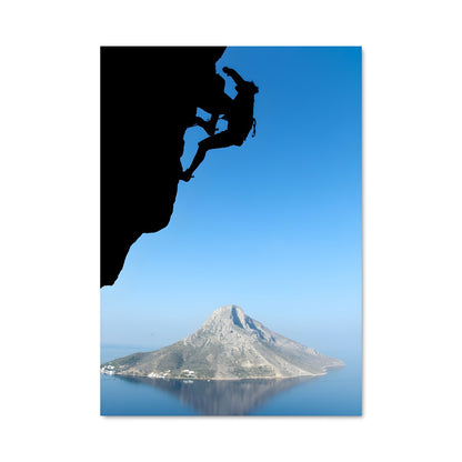 Poster Escalade en Bord de Mer