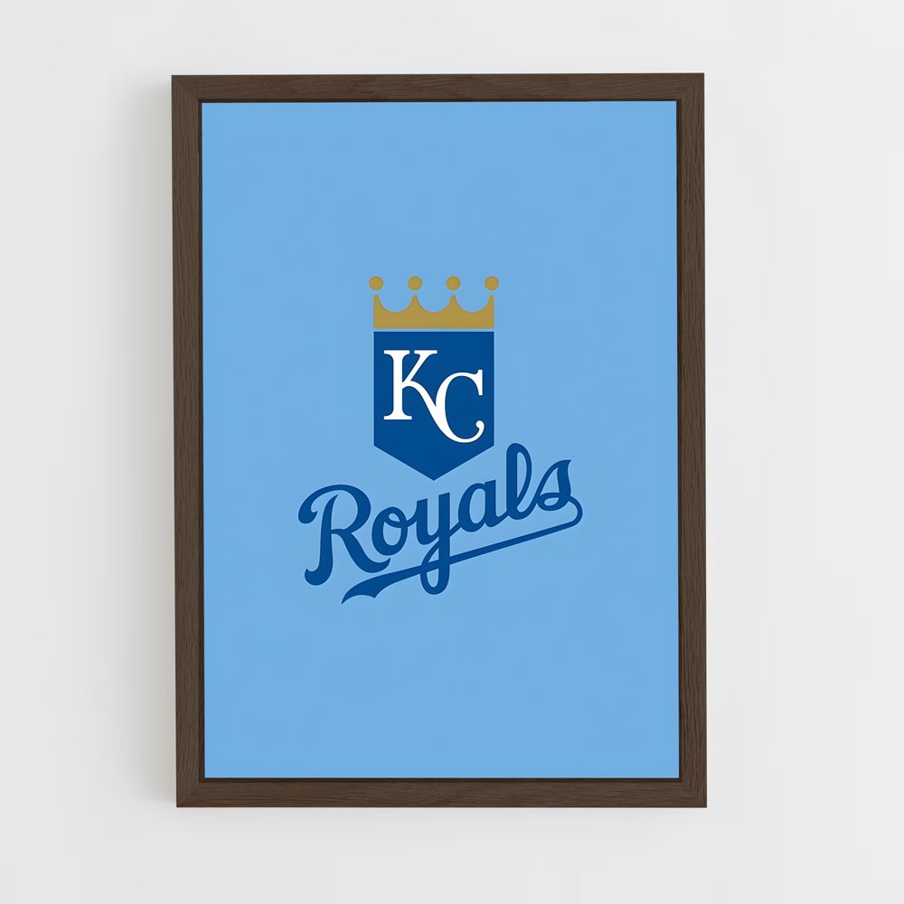 ap-kansas city royals-1 cadre Bois foncé