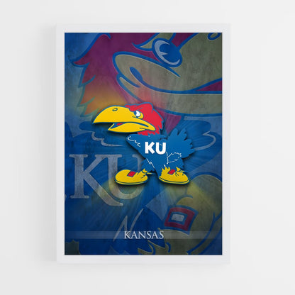 ap-kansas jayhawks-1 cadre Blanc