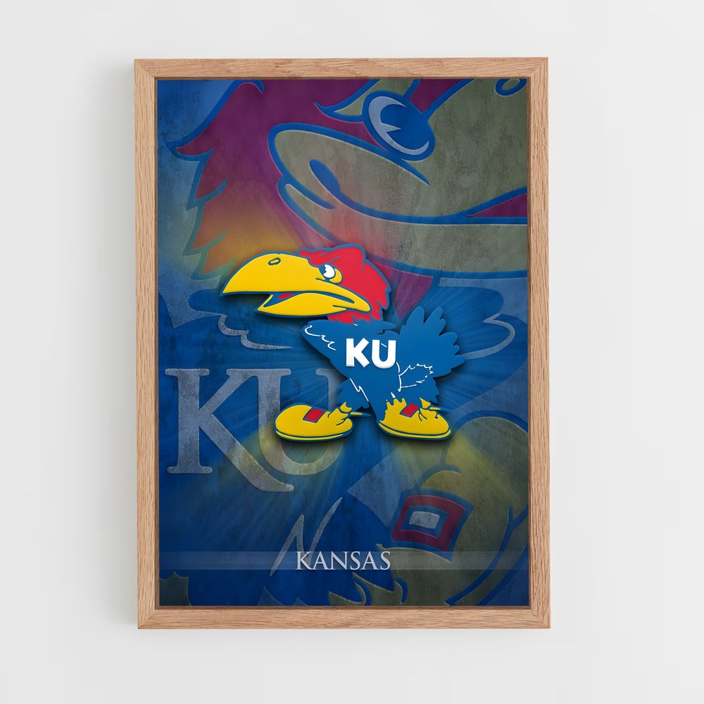 ap-kansas jayhawks-1 cadre Bois clair