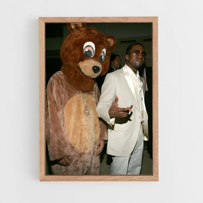 ap-kanye west-7 cadre Bois clair