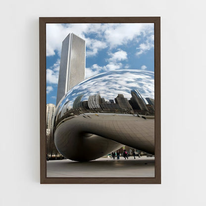 ap-kapoor cloud gate-2 cadre Bois foncé