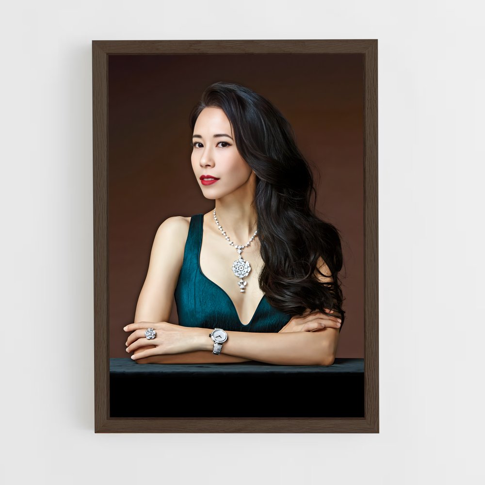 ap-karen mok-4 cadre Bois foncé