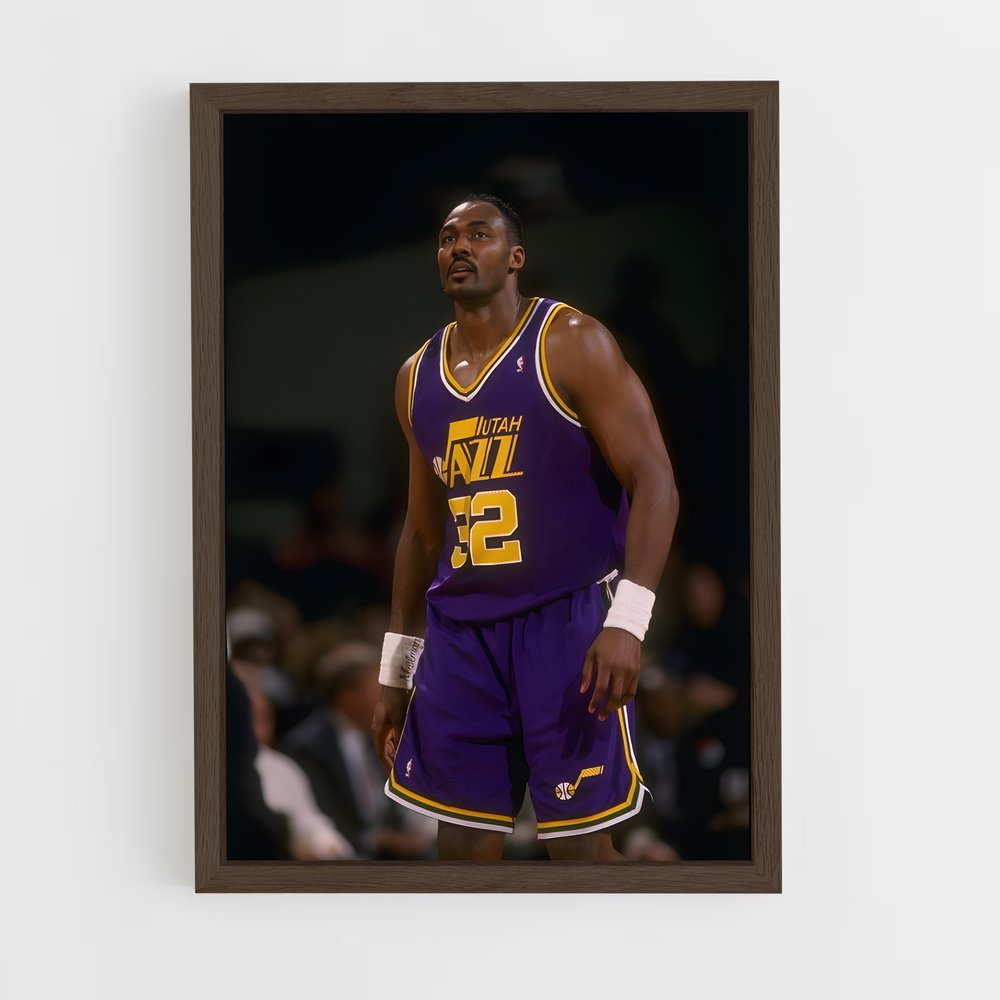 ap-karl malone-1 cadre Bois foncé
