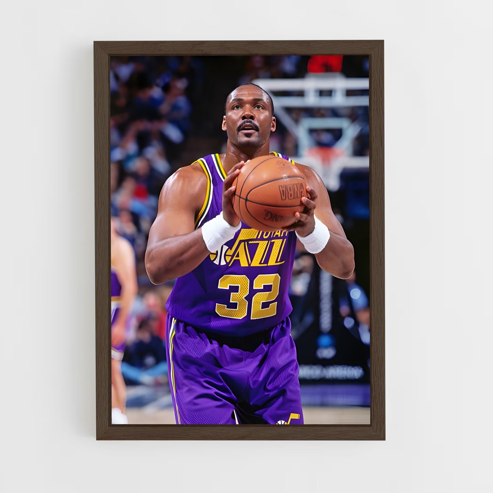 ap-karl malone-8 cadre Bois foncé