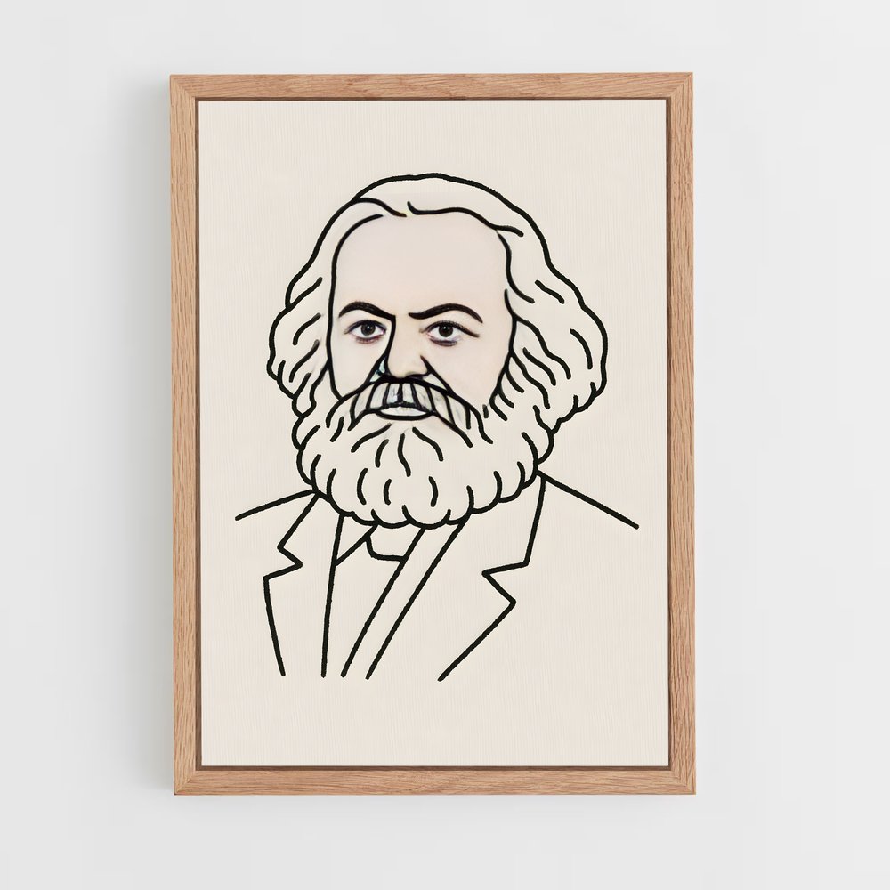 ap-karl marx-4 cadre Bois clair