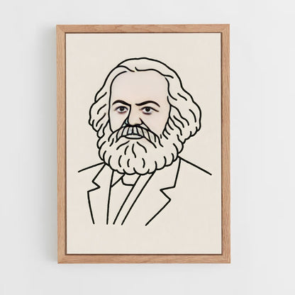 ap-karl marx-4 cadre Bois clair