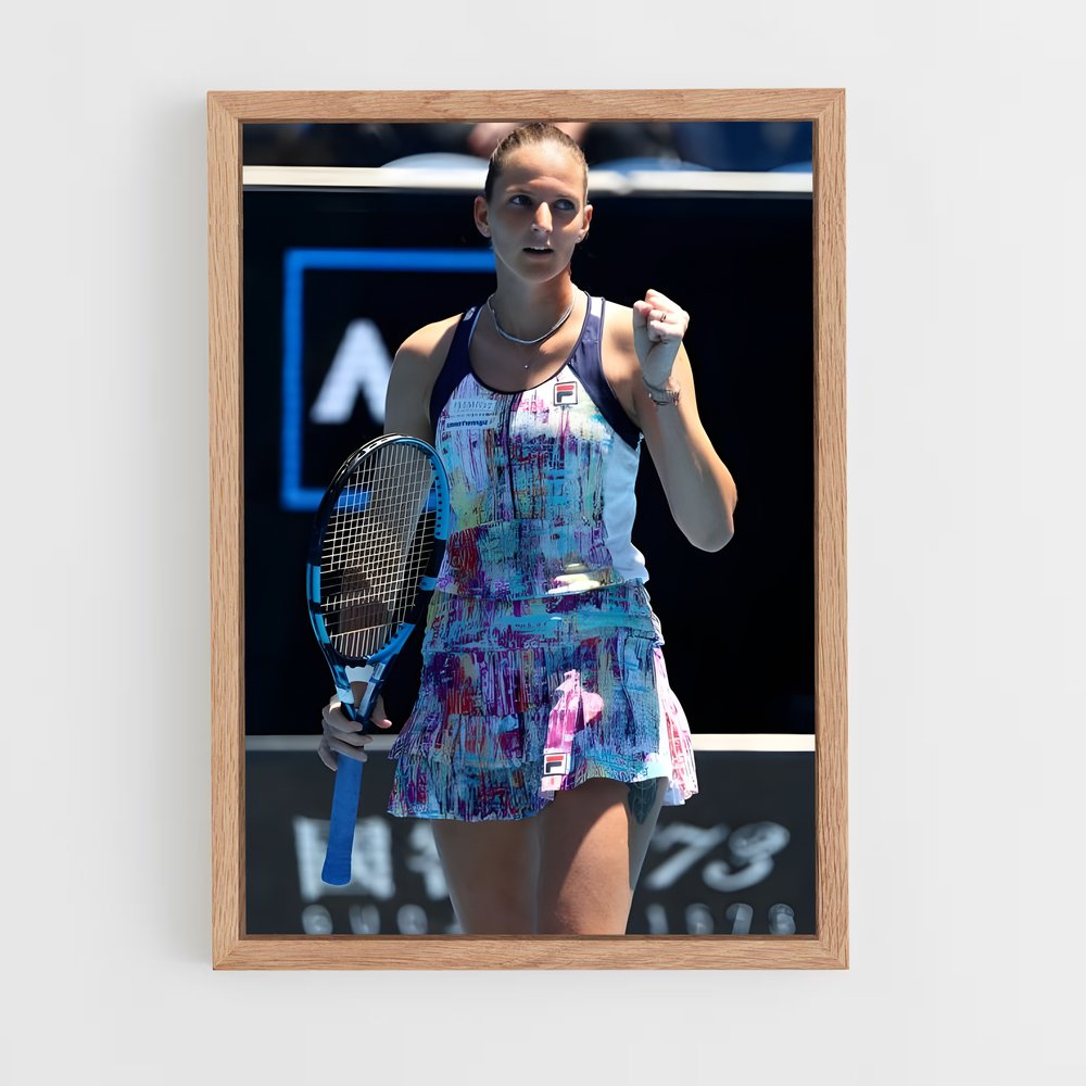 ap-karolina pliskova-3 cadre Bois clair