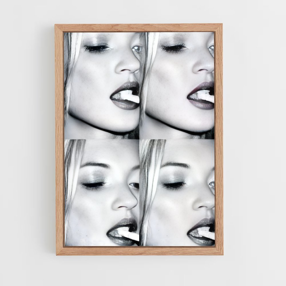 ap-kate moss-8 cadre Bois clair