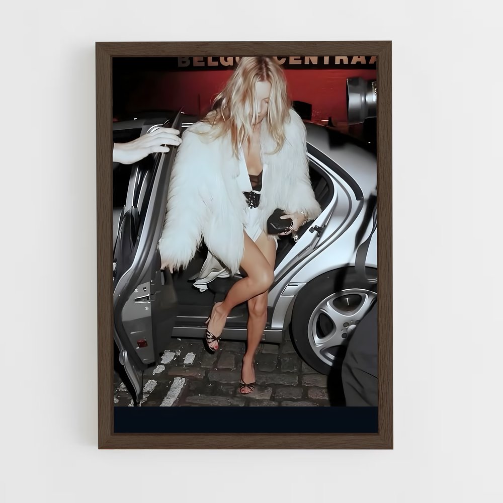 ap-kate moss-9 cadre Bois foncé