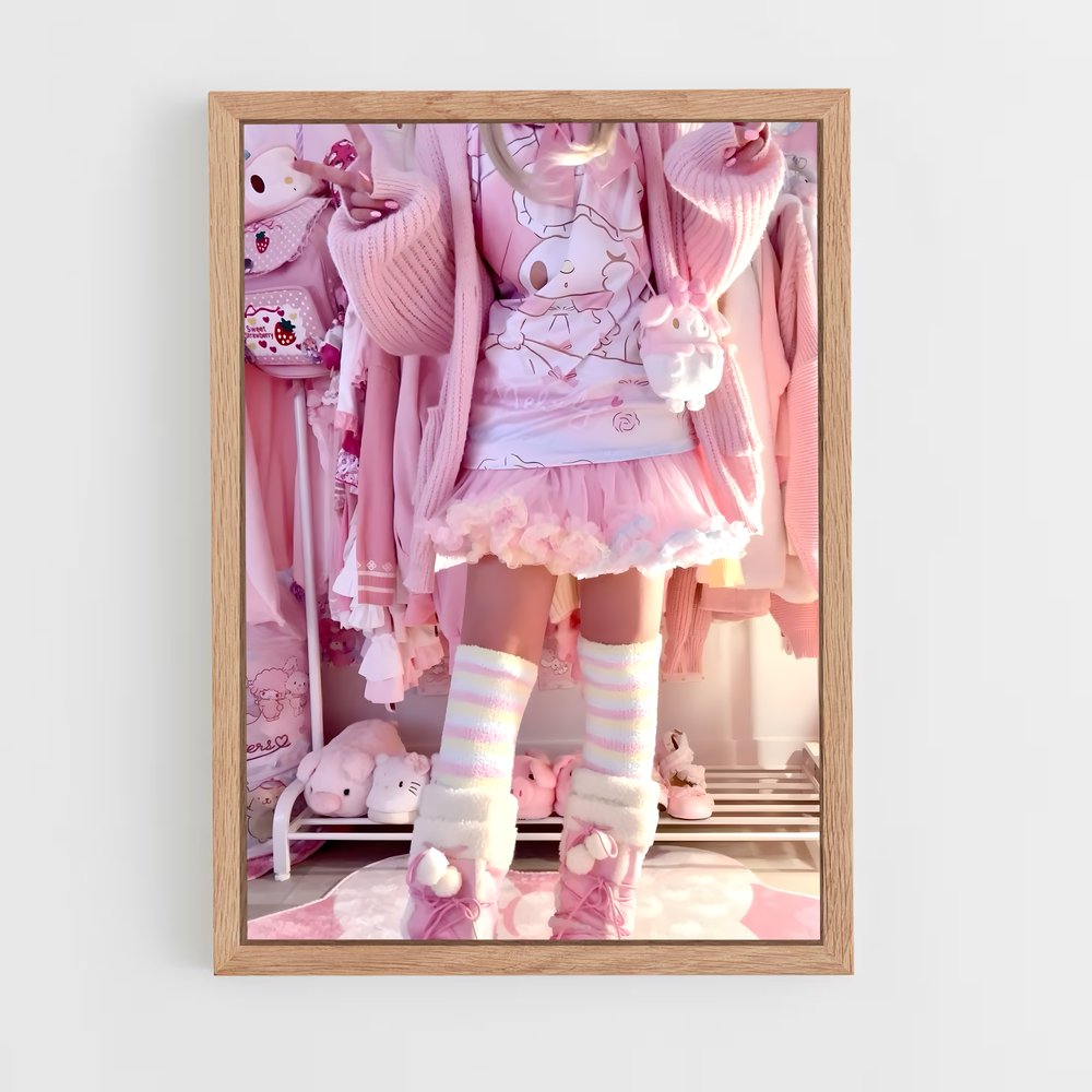 ap-kawaii fashion-5 cadre Bois clair
