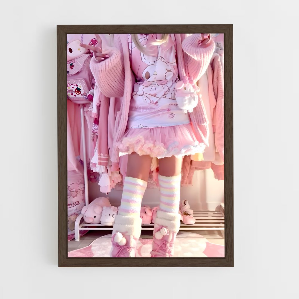 ap-kawaii fashion-5 cadre Bois foncé