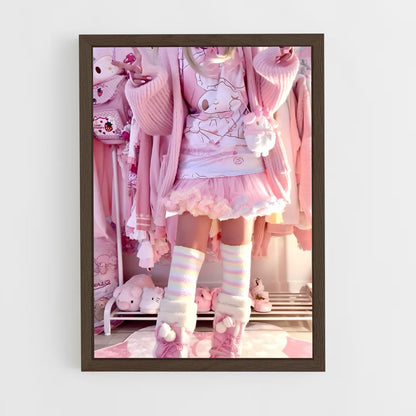 ap-kawaii fashion-5 cadre Bois foncé