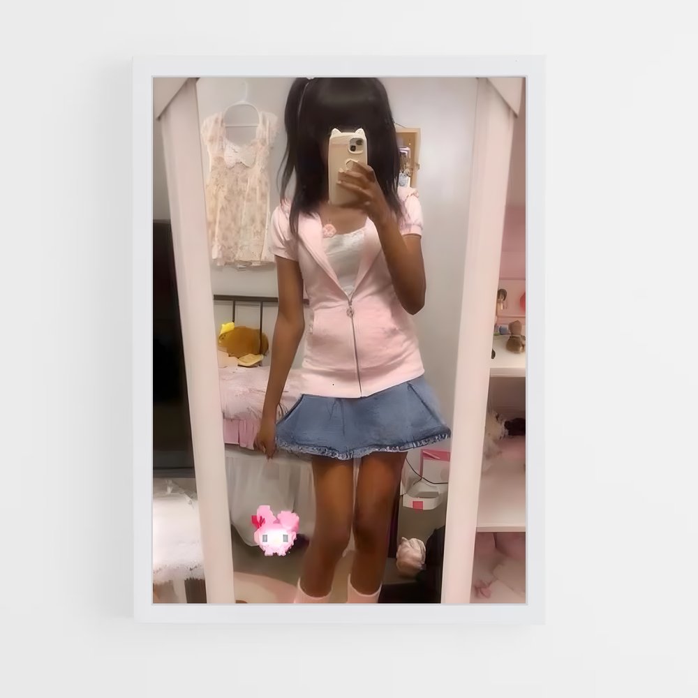 ap-kawaii fashion-6 cadre Blanc