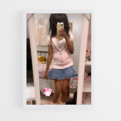 ap-kawaii fashion-6 cadre Blanc
