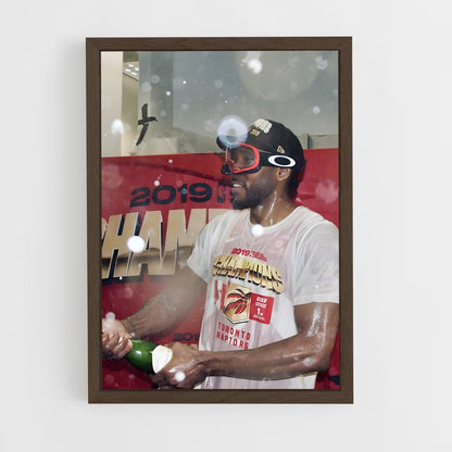 ap-kawhi leonard-2 cadre Bois foncé