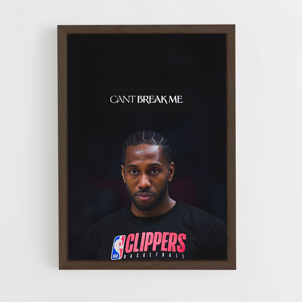 ap-kawhi leonard-3 cadre Bois foncé