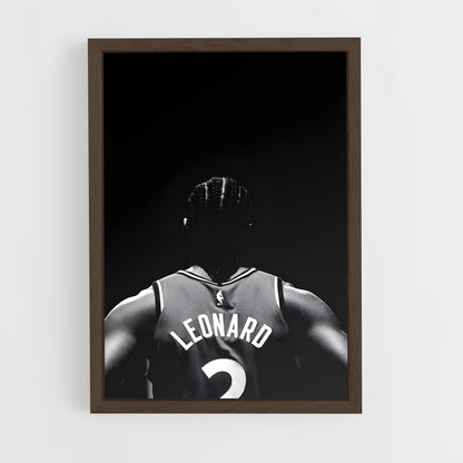 ap-kawhi leonard-4 cadre Bois foncé