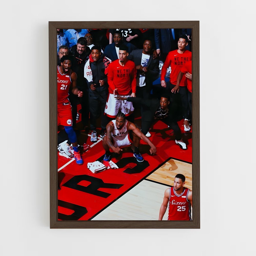 ap-kawhi leonard-5 cadre Bois foncé