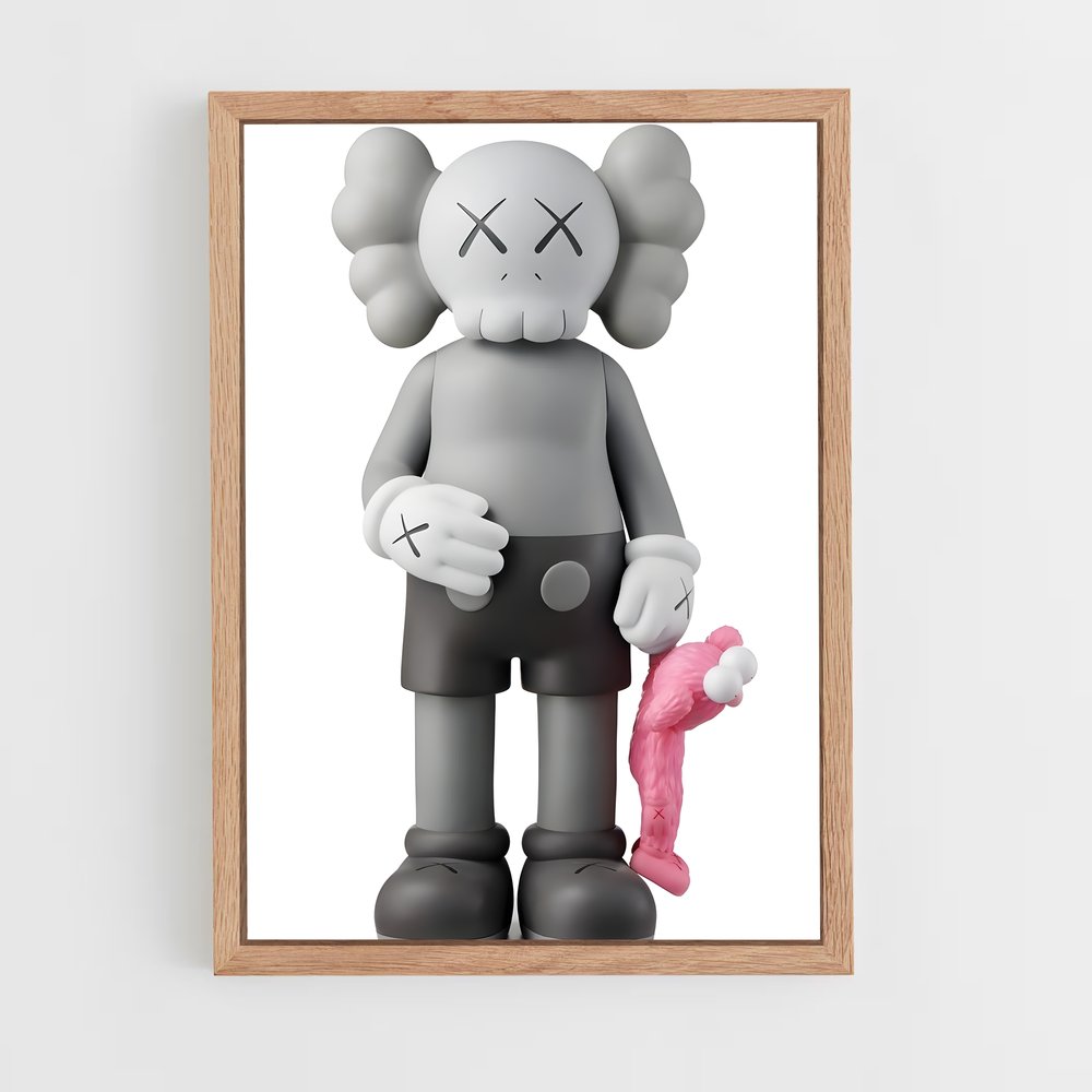 ap-kaws-11 cadre Bois clair