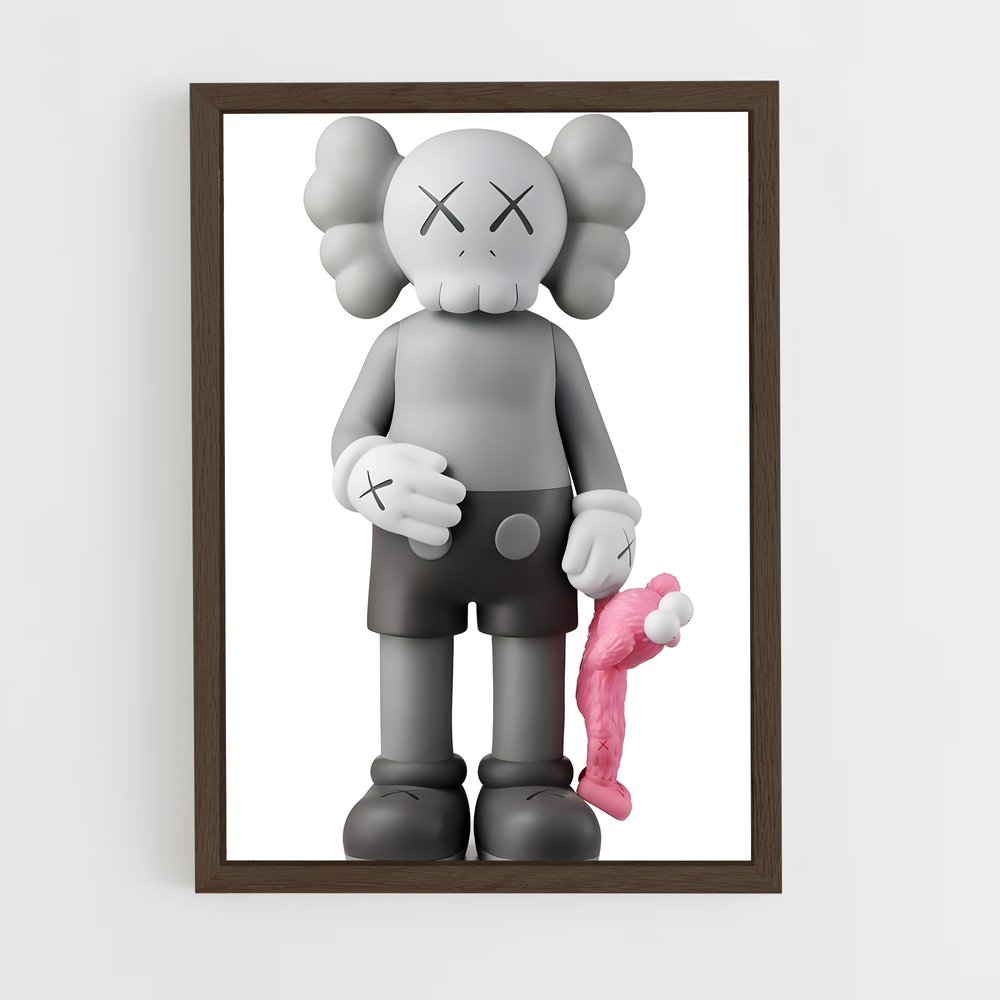 ap-kaws-11 cadre Bois foncé