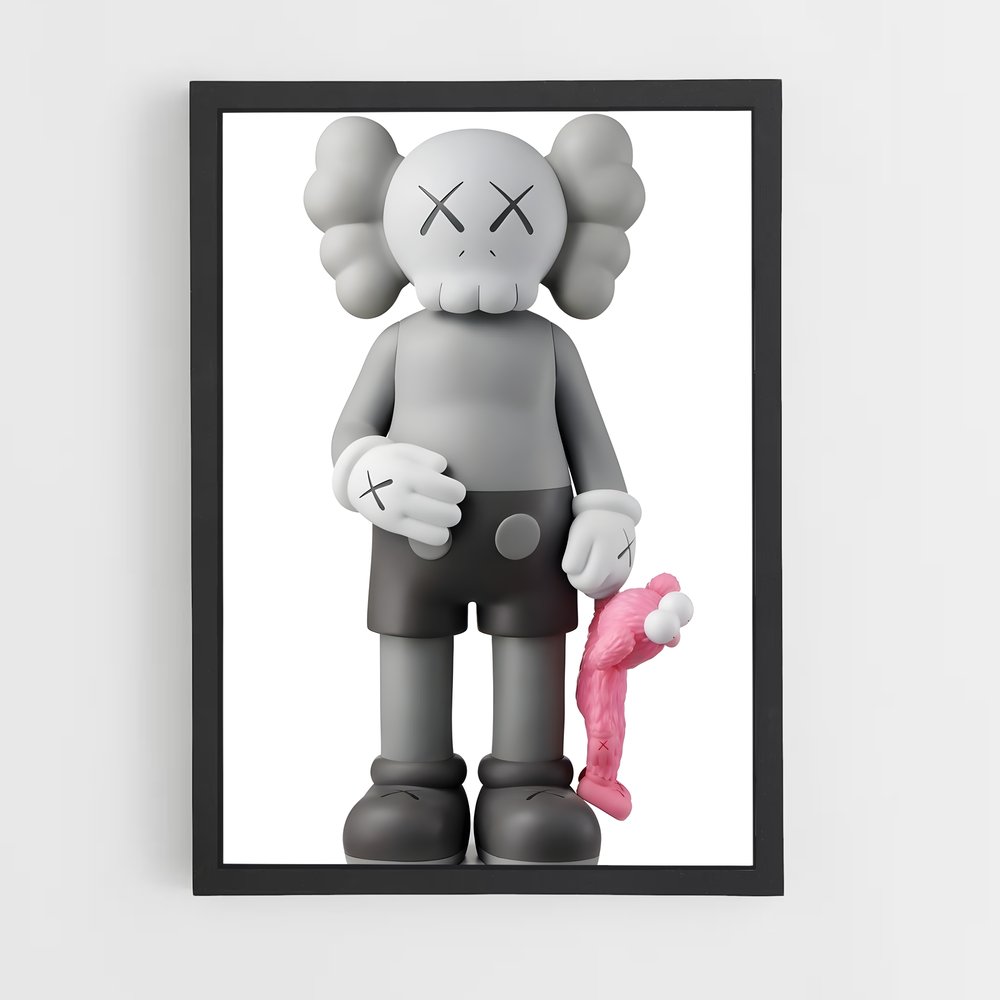 ap-kaws-11 cadre Noir