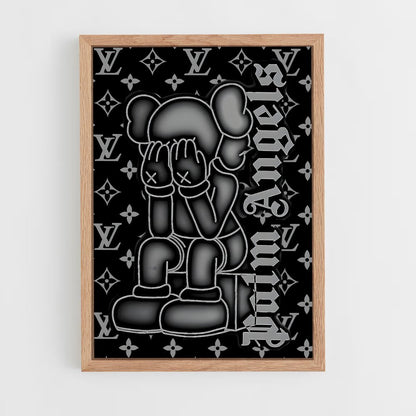 ap-kaws-6 cadre Bois clair
