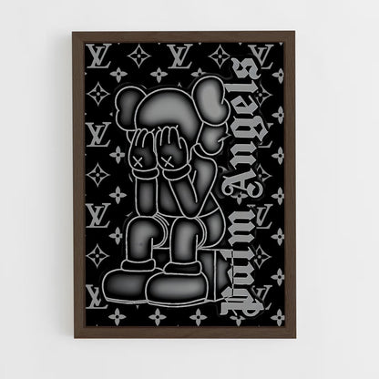 ap-kaws-6 cadre Bois foncé