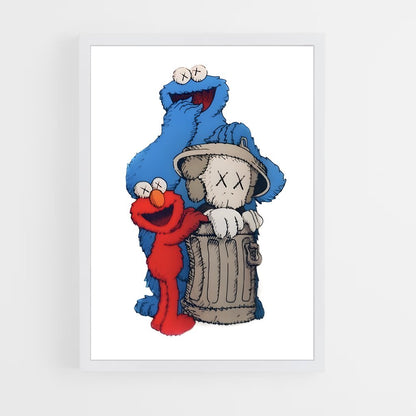 ap-kaws-7 cadre Blanc