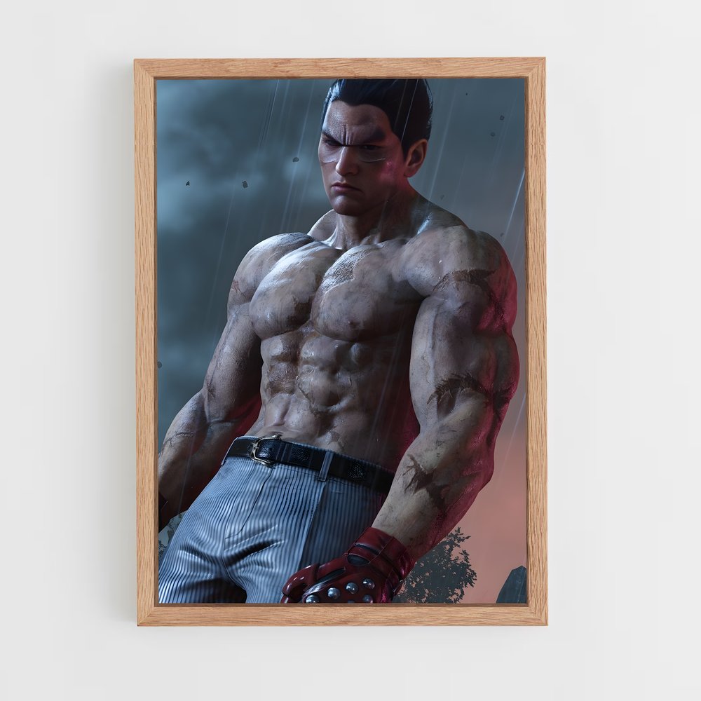 ap-kazuya mishima-3 cadre Bois clair