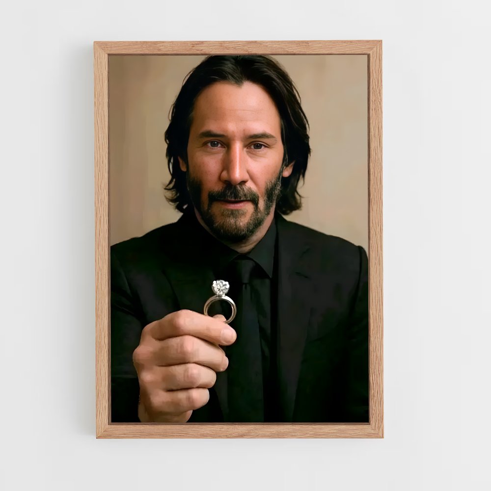 ap-keanu reeves-8 cadre Bois clair