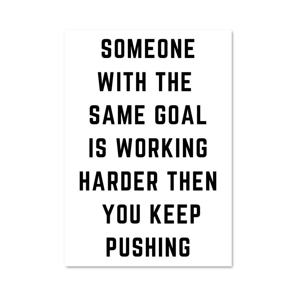 Poster Keep Pushing