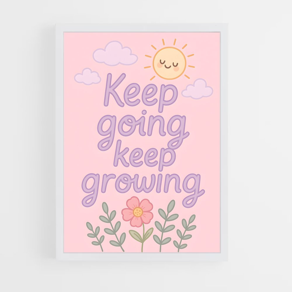 ap-keep growing-1 cadre Blanc