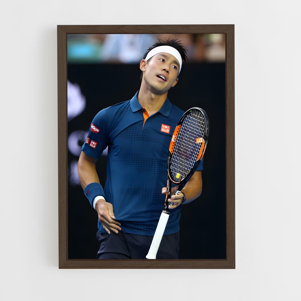 ap-kei nishikori-1 cadre Bois foncé