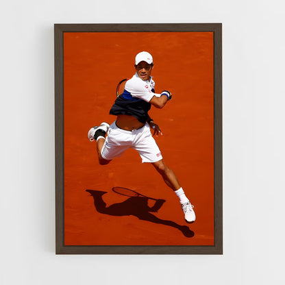 ap-kei nishikori-6 cadre Bois foncé