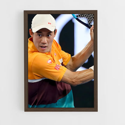 ap-kei nishikori-8 cadre Bois foncé