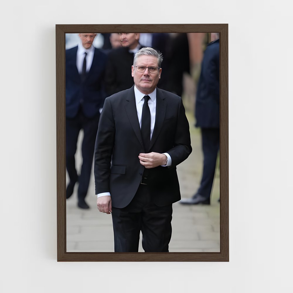 ap-keir starmer-6 cadre Bois foncé
