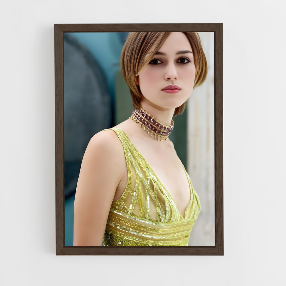 ap-keira knightley-10 cadre Bois foncé