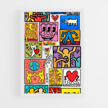 ap-keith haring-1 cadre Blanc