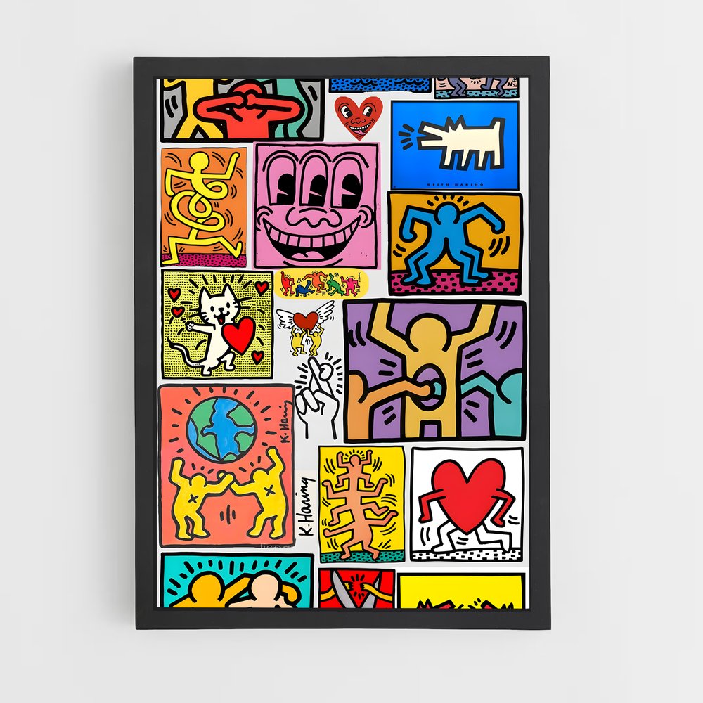 ap-keith haring-1 cadre Noir