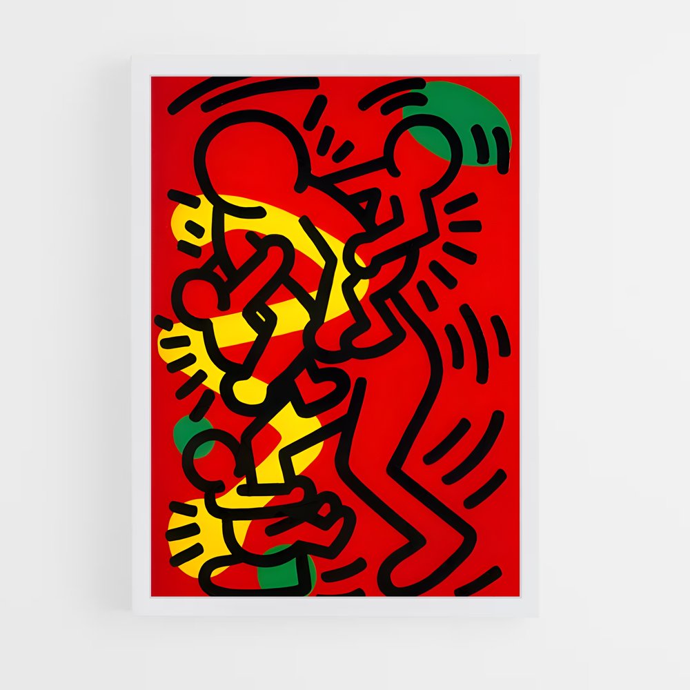 ap-keith haring-3 cadre Blanc