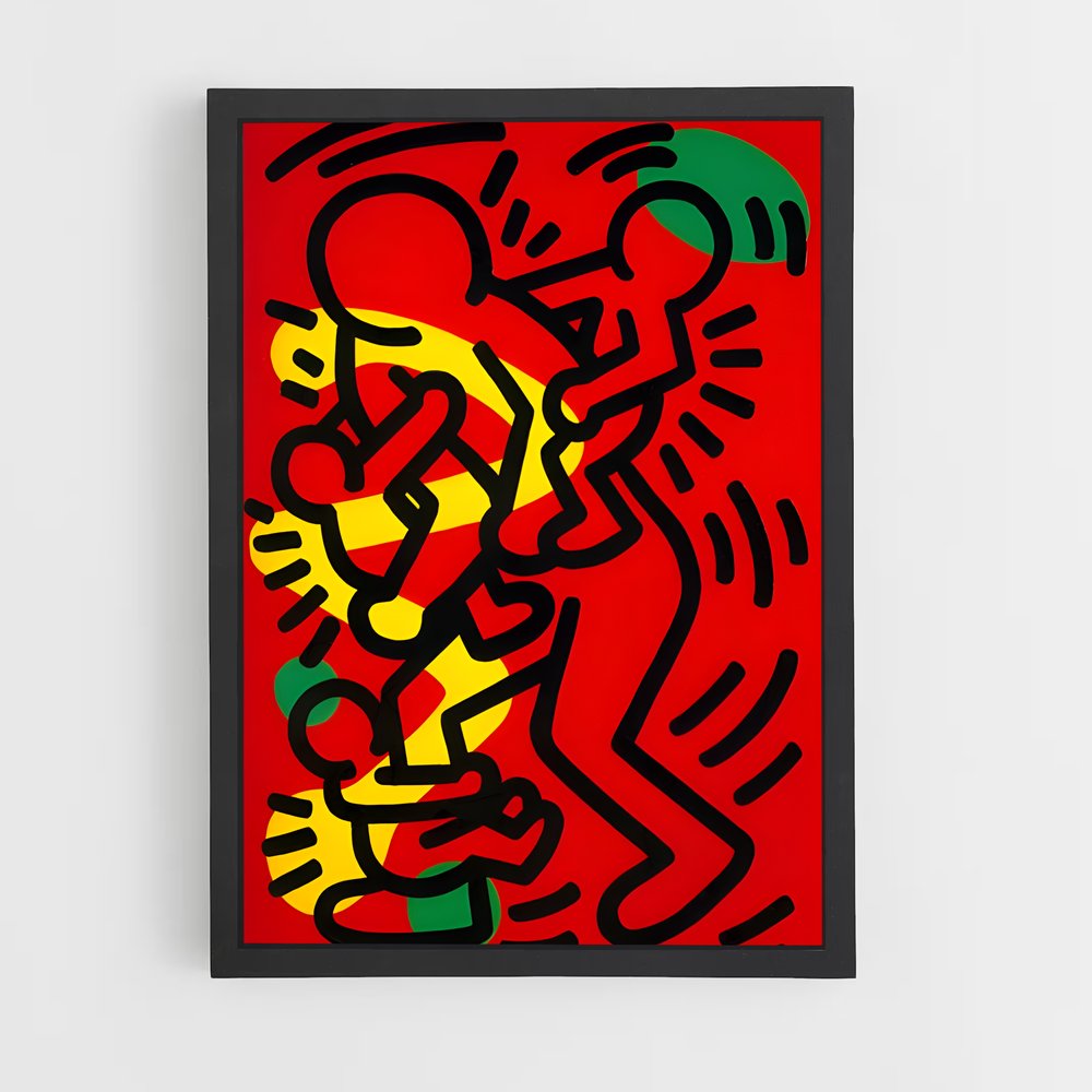 ap-keith haring-3 cadre Noir