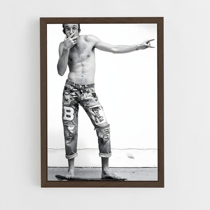 ap-keith haring-4 cadre Bois foncé