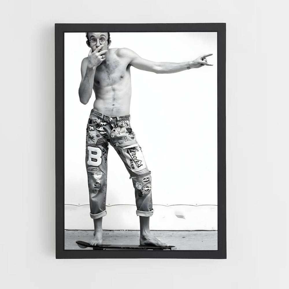 ap-keith haring-4 cadre Noir