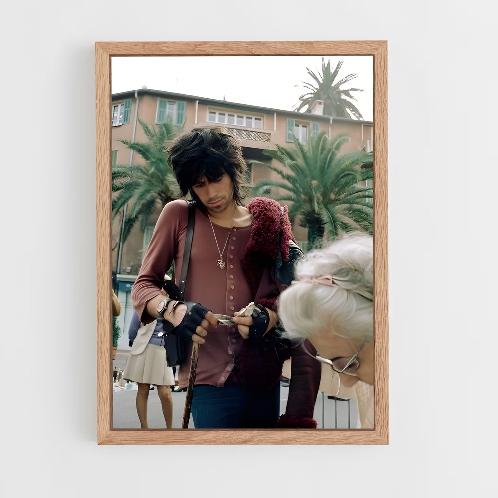 ap-keith richards-2 cadre Bois clair